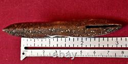 Early Alaskan Inuit Artifact, Toggle Harpoon Point of Petrified Driftwood