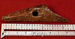 Early Alaskan Inuit Artifact, Toggle Harpoon Point of Petrified Driftwood