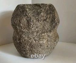 Early American Indian Grooved Man Maul Authentic Stone Tool 3 Pounds + Great