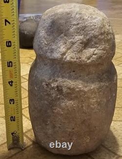 Early American Indian Grooved Man Maul Authentic Stone Tool 8 Pounds + Great
