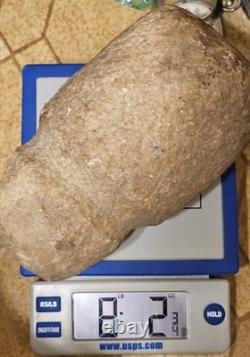 Early American Indian Grooved Man Maul Authentic Stone Tool 8 Pounds + Great