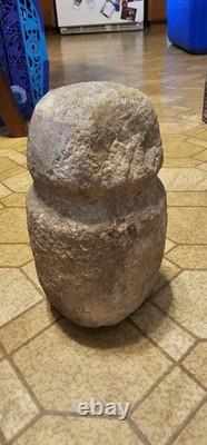 Early American Indian Grooved Man Maul Authentic Stone Tool 8 Pounds + Great