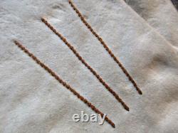 Early American Leather Gloves, Embroidered Native Gauntlet Mittens, Day-03212