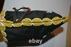 Early Anishinaabe Chippewa Indian Beaded Drawstring Purse Native American Minn