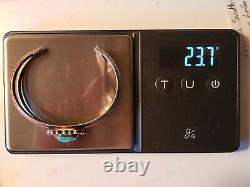 Early Annie Chapo Navajo Cuff Bracelet Sterling Turquoise 23.7g