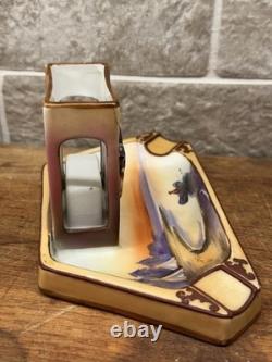 Early Antique Hand Painted Nippon Native American Indian Figural Ashtray Rare