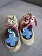 Early Antique Woodland Tribe Native American Beaded Moccasinspucker Toe