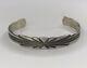 Early Bell Trading Post Sterling Silver Cuff Bracelet Native American Vtg 211177