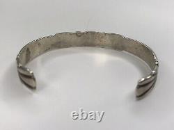 Early Bell Trading Post sterling silver cuff bracelet Native American Vtg 211177