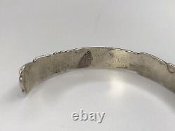 Early Bell Trading Post sterling silver cuff bracelet Native American Vtg 211177