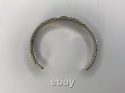 Early Bell Trading Post sterling silver cuff bracelet Native American Vtg 211177