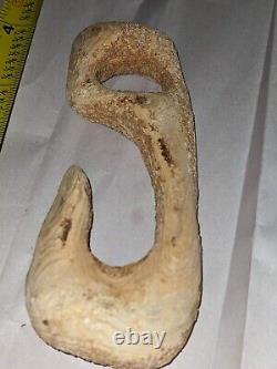 Early Big Bone fishing Hook, Arrowheads Indian