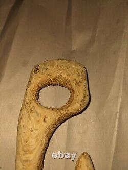 Early Big Bone fishing Hook, Arrowheads Indian