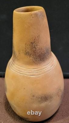 Early Caddo Coles Creek Redware Bottle Ancient Native American Indian Pottery
