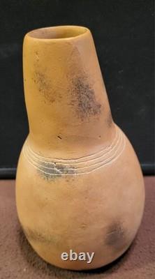 Early Caddo Coles Creek Redware Bottle Ancient Native American Indian Pottery