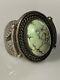 Early Carico Lake Tall & Thick Stone, Beautiful Navajo Old Pawn Sterling Ring 11