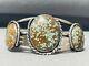 Early Deposit Equals Rare! Vintage Navajo #8 Turquoise Sterling Silver Bracelet