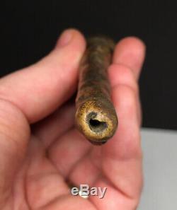 Early & FINE Mississippian Snake Effigy Pipe Native American Artifact
