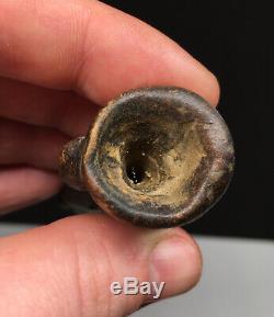 Early & FINE Mississippian Snake Effigy Pipe Native American Artifact