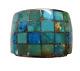Early Federico Jimenez Inlaid Turquoise Sterling Silver Cuff Bracelet 144gr