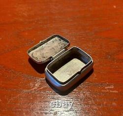 Early Frank Patania Thunderbird Shop Santa Fe Sterling Silver Pill Box