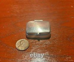 Early Frank Patania Thunderbird Shop Santa Fe Sterling Silver Pill Box