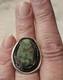 Early Gilbert Damon Late 40's-50's Navajo Turquoise 925 Ring Handmade Size 7.25
