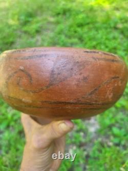 Early Hopi Black On Red Ancestral Puebloan Arizona Bowl 8 X 3 1/2 Finder Incl