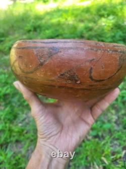 Early Hopi Black On Red Ancestral Puebloan Arizona Bowl 8 X 3 1/2 Finder Incl