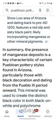 Early Hopi Black On Red Ancestral Puebloan Arizona Bowl 8 X 3 1/2 Finder Incl