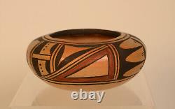 Early Hopi Polychrome Bowl ca 1930 2 x 5 1/2