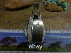 Early! Incredible! Large Navajo Royston Gem Turquoise Cuff Sterling Fred Harvey