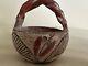 Early Isleta Pueblo Pottery Basket 4 X 4 Pigment Wear