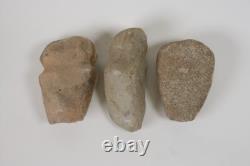Early Man Stone Artifact Set of 3 Stones tools 5000-9000 BP