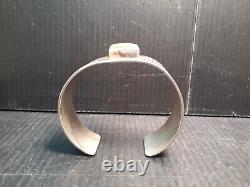 Early Mary Ann Spencer Navajo Sterling Silver Cuff Royston Turqoise 48.1g
