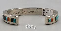 Early Multi-Stone Inlay Bracelet by Jesse Monongye