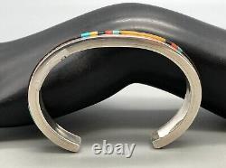 Early Multi-Stone Inlay Bracelet by Jesse Monongye