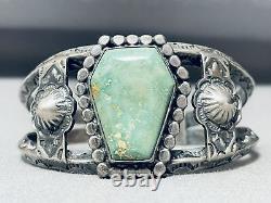 Early Museum Quality Vintage Navajo Royston Turquoise Sterling Silver Bracelet