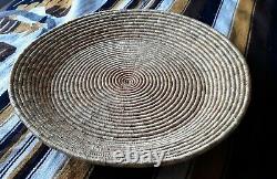 Early Native American Basket, Tight Weave, 21 inches