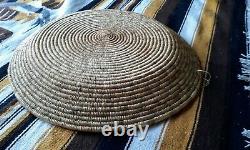 Early Native American Basket, Tight Weave, 21 inches