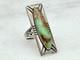 Early Native American Bell Trading Post Sterling Silver 925 Turquoise Ring Sz 5