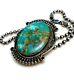 Early Native American High Grade Royston Turquoise Pin/pendant/necklace