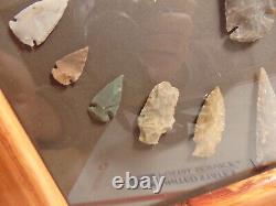Early Native American Indian Stone Arrowhead Spear Head Collection South Dakota