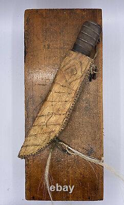 Early Native American Knife and Parfleche Sheath