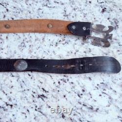 Early Native American Navajo John B. Begay Jr. Sterling Silver Concho Belt