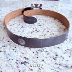 Early Native American Navajo John B. Begay Jr. Sterling Silver Concho Belt