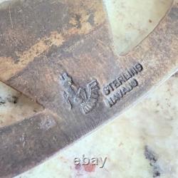 Early Native American Navajo John B. Begay Jr. Sterling Silver Concho Belt