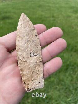 Early Native American Oklahoma Blade Arrowhead Point Paleo
