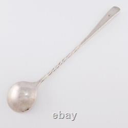 Early Native American Sterling Silver Martini Cocktail Stirrer Whirling Logs