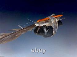 Early Native American Zuni Carved Jet Wolf Fetish By Teddy Weahkee (d.)